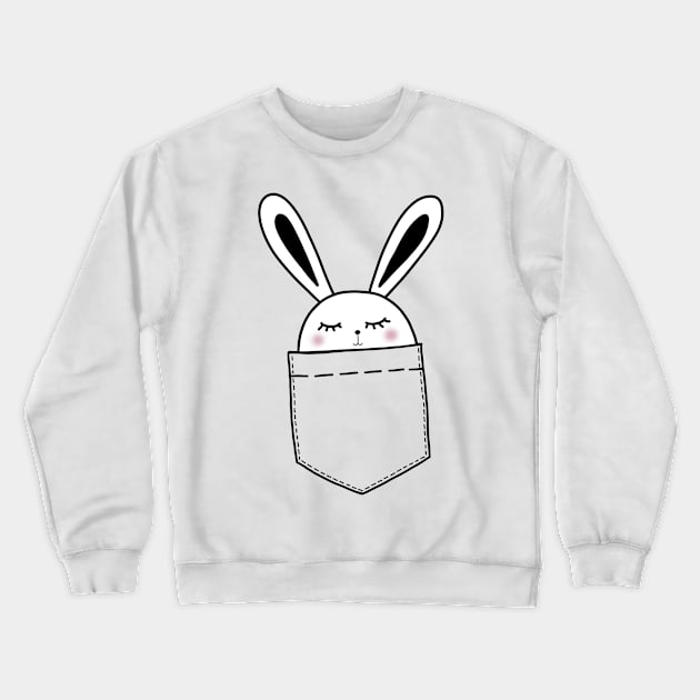 Cute sweet bunny with carrot Crewneck Sweatshirt by Arpi Design Studio